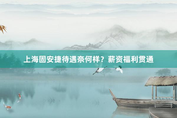 上海固安捷待遇奈何样？薪资福利贯通